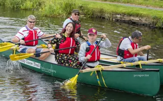 Canoeing sessions at the North West summer roadshows