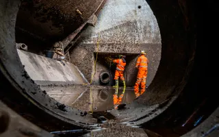Vital works on the Tees Barrage