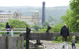 View from the top of Bingley Five Rise