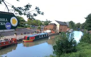 Looking across Devizes Wharf