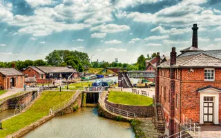 A shot on a sunny day of National Waterways Museum,Ellesmere Port