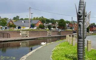 Towpath through Welshpool