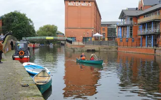 View across Castle Wharf in Nottingham