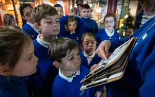School group at Gloucester Waterways Museum