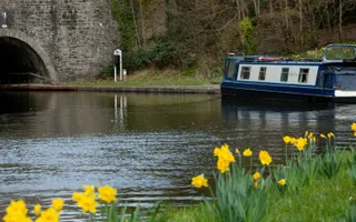 Boating into Chirk Tunnel